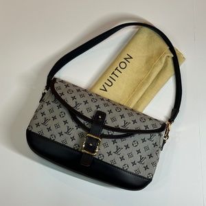 LOUIS VUITTON Marjorie Blue Monogram Mini Lin Shoulder Bag